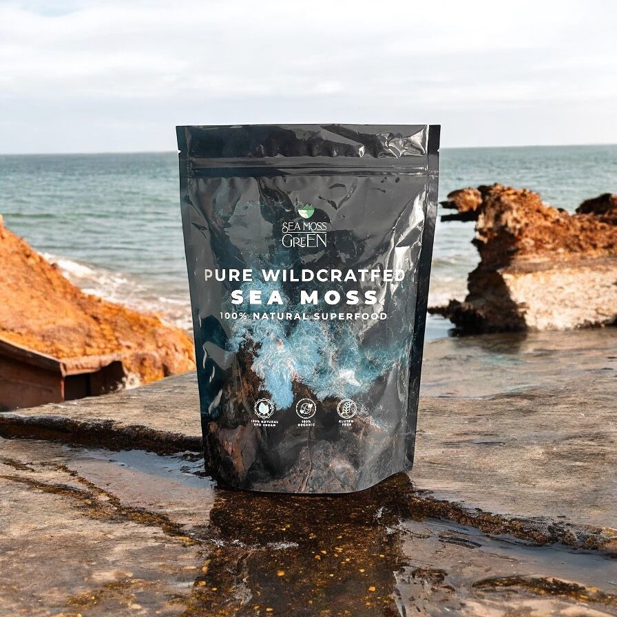 Raw Wildcrafted Sea Moss 100g – Premium Grade from Grenada | Rich in Minerals, Ideal for Gel, Skincare & Wellness