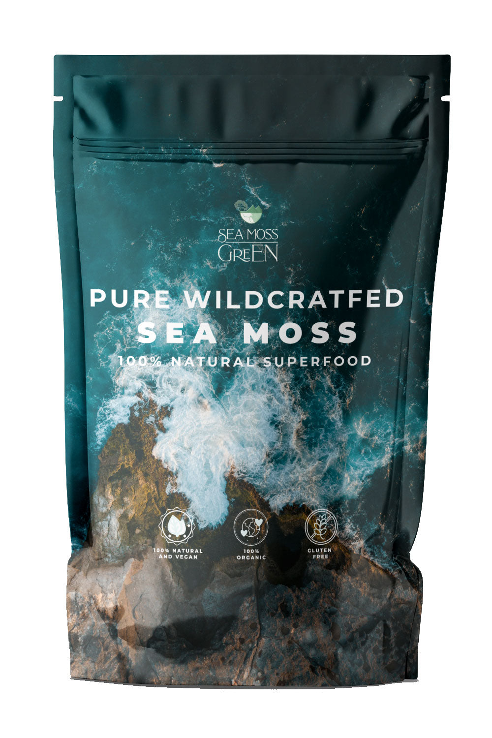 Wildcrafted Irish Sea Moss Gel With Elderberry - 16oz Organic Vegan Immune Support