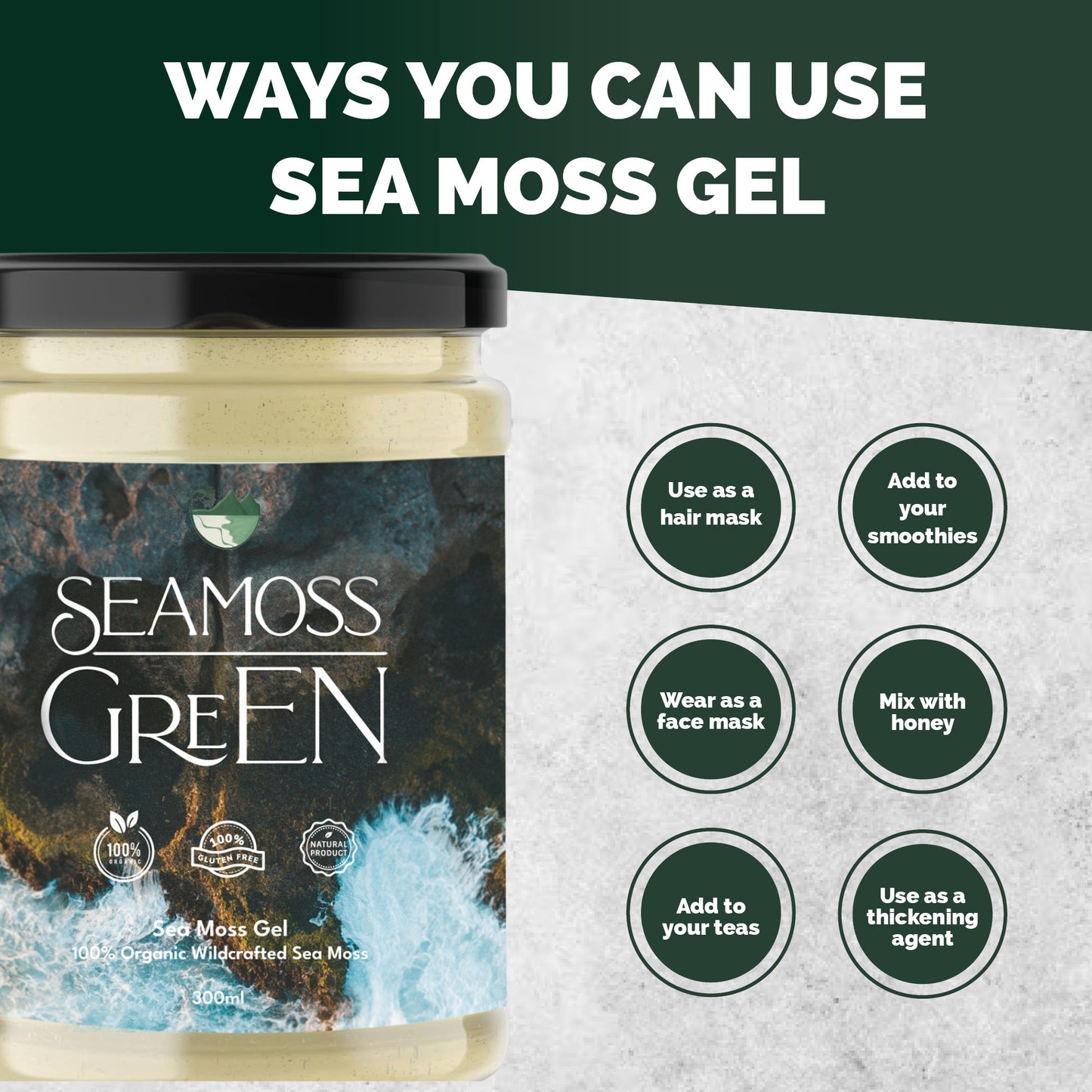 Sea Moss Gel  by SeaMoss Green